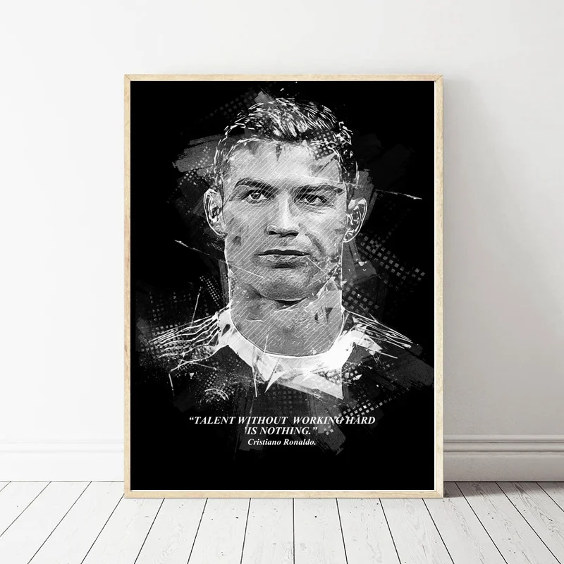 

CRISTIANO RONALDO Art Poster Picture Print on Canvas Home Decor