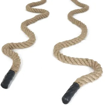 Manila hemp Battle Rope for Strength Training Cross Fit Exercises Workout Training Undulation 1pc (3.8cmx15meter) 1.5"x 50ft
Manila hemp Battle Rope for Strength Training Cross Fit Exercises Workout Training Undulation 1pc (3.8cmx15meter) 1.5"x 50ft