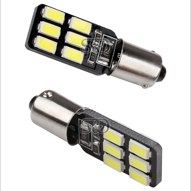 2 шт. BA9S светодиодная лампа Canbus T4W Светодиодная H6W 12 5630 SMD автомобильное освещение