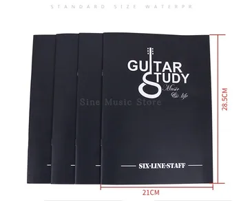 

24 Sheets 1Pcs Music Practice Notebook Piano Violin Musical Notes Music Book Universal Six-line Spectrum of the Music sheet