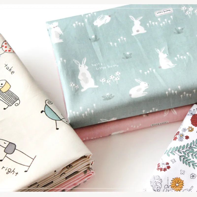 

100% Cotton Twill fabric Printed cotton Bed Sheet Fabric for Patchwork Cloth,DIY Sewing Quilting Fat Quarters Material