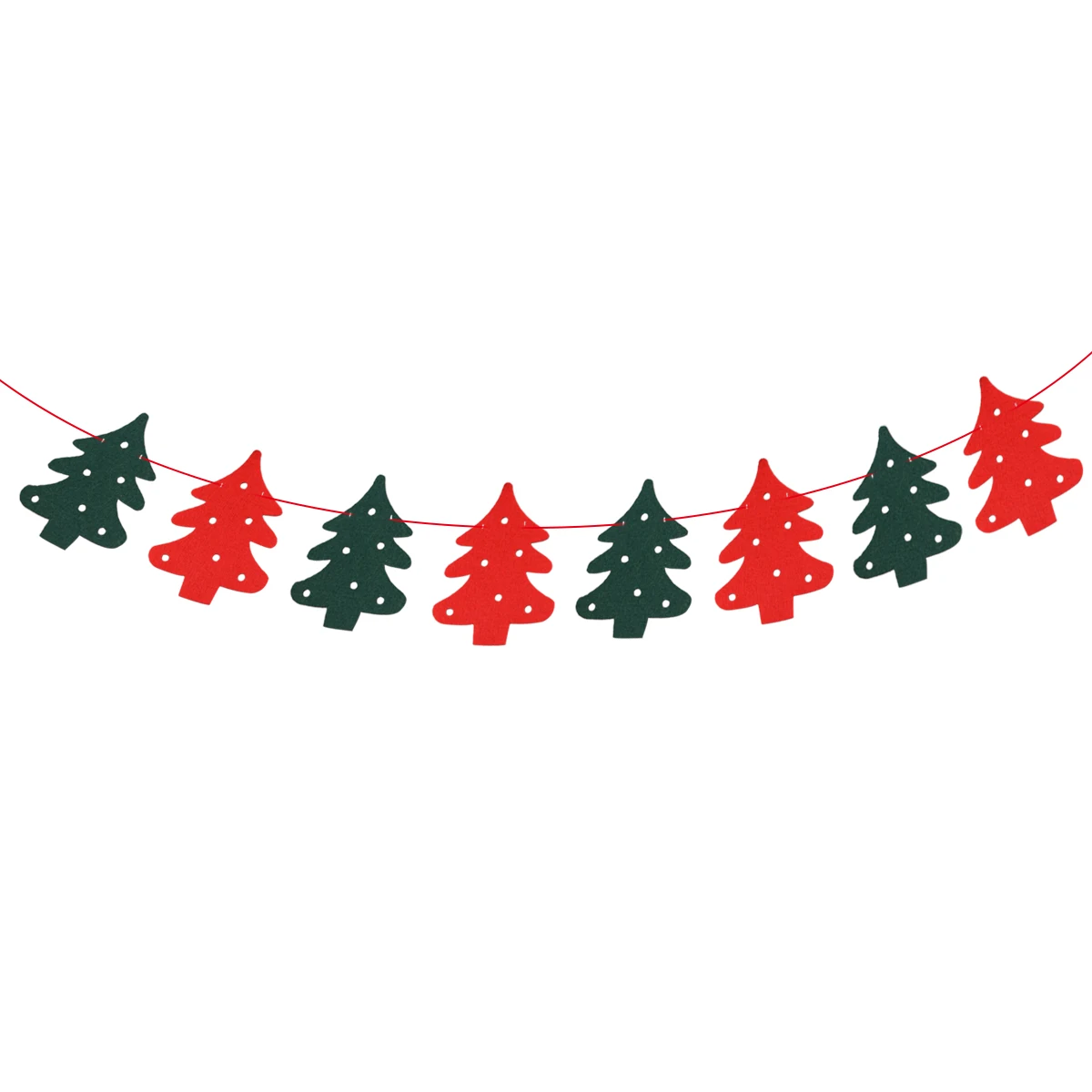 2.5 Meters Christmas Banners Christmas Tree Shape Bunting Garland