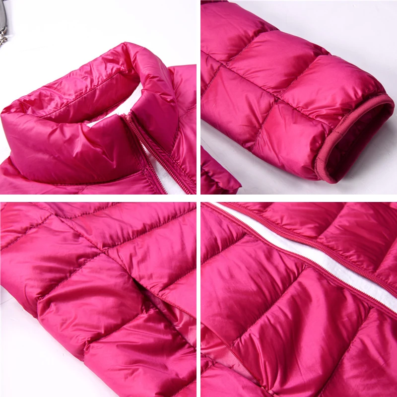 Женская зимняя куртка с длинным рукавом на утином пуху|Пуховики| |