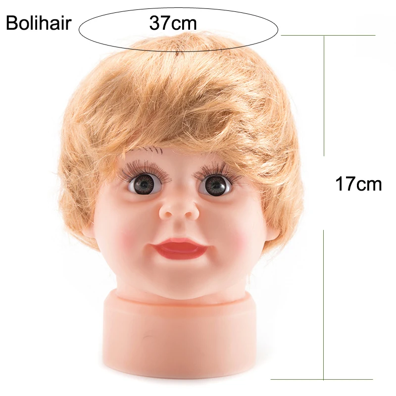 Children's Mannequin Head With Wig Suitable 0 to 6 Month Old Baby Boys