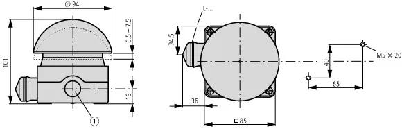 IP67 IP69K 1 NO+ 1 NC FAK-R/KC11/1 229746 красный гриб аварийной остановки кнопочные пальмовые переключатели