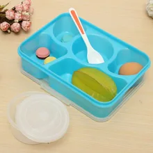 Детская миска для еды контейнер для еды Bento видео шоу с суповой чашей Портативный Детская школьная посуда контейнер для хранения еды