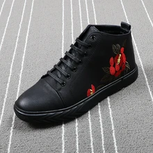 Приятная панда; Роскошная брендовая мужская повседневная обувь; сезон весна-осень; обувь из вулканизированной ткани с принтом; модная мужская обувь на шнуровке