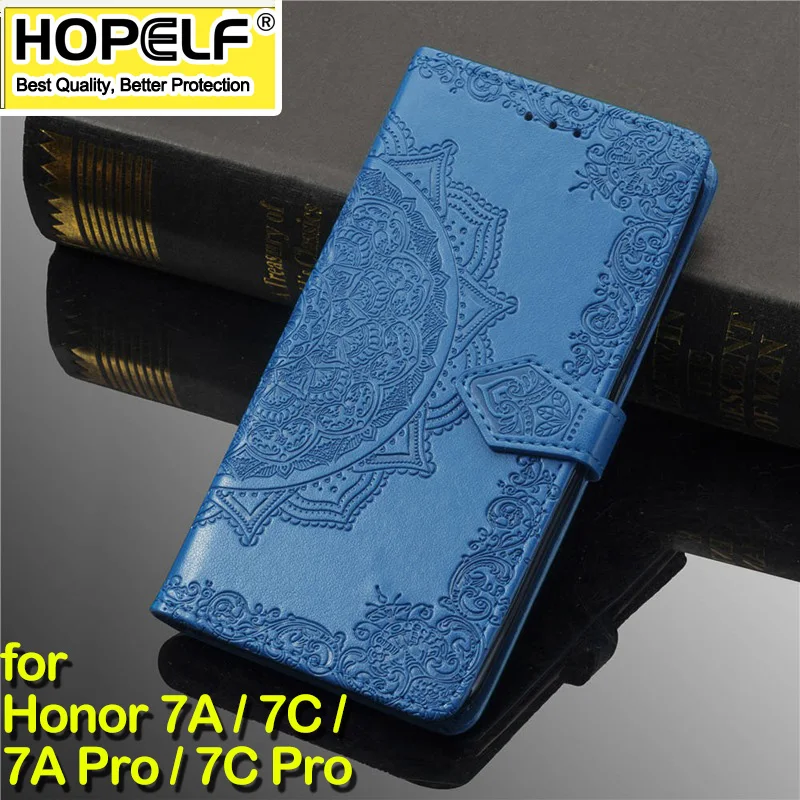 

Wallet Case for Huawei Honor 7A 7C Pro Case Classic Pattern Phone Protective on the Cover for Coque Huawei Honor 7A 7C Pro Case