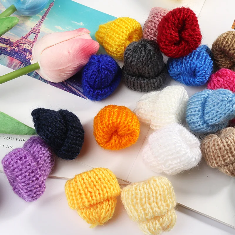 ロイママ様確認用☆ハンドメイドパーツ☆かぎ針編み♪ミニニット帽12個