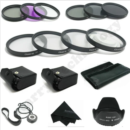 

58MM Macro Close Up Set + UV CPL FLD/ ND 2 4 8 Filter Kit for Canon 18-55mm Lens
