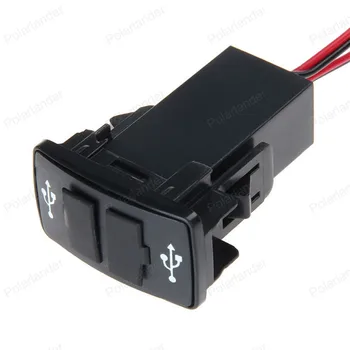 

Dual 2 USB socket Port adapter 5V 2.1A Power Inverter Converter Car Charger for H/ONDA