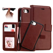 30 шт Роскошный PU кожаный чехол для iPhone X 8/8 Plus флип-бумажник Магнитный чехол 2 в 1 PU кожаный чехол для iPhone X