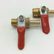 Распродажа(10 шт./лот) 1/" malex8mm шаровой клапан, латунь шаровой клапан, медь клапан, медь установки