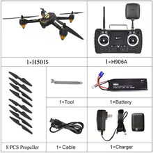 Hubsan H501S H501SS X4 Pro 5,8G FPV Бесщеточный с 1080P HD камерой gps RTF режим следования за мной Квадрокоптер Вертолет радиоуправляемый Дрон