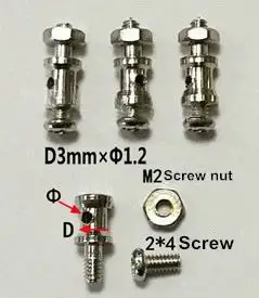 10pcs RC Air Plane Push Pull Rod Linkage/Stoppers Connectors M3 Screws 
