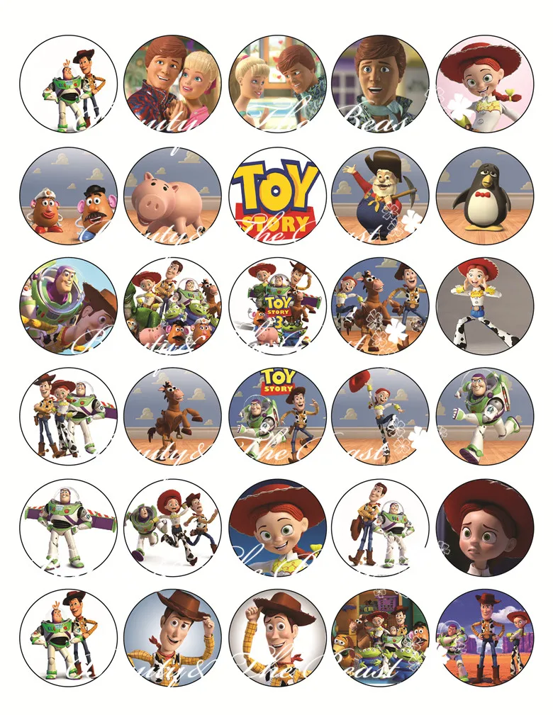 Toy Story Gital стикер s День Рождения украшения Дети наклейка этикетка на день рождения ребенка душ конфеты бар кекс топперы