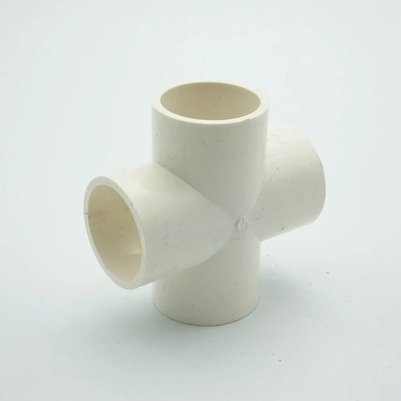 50mm ID PVC 4 Way Cross Tube Joint Pipe Fitting Coupler Water Connector For Garden Irrigation System Hobby DIY | Обустройство дома