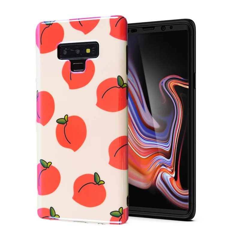 Роскошный глянцевый чехол для телефона Samsung S8 Plus Galaxy S9 Note 8 9 стильная футболка с