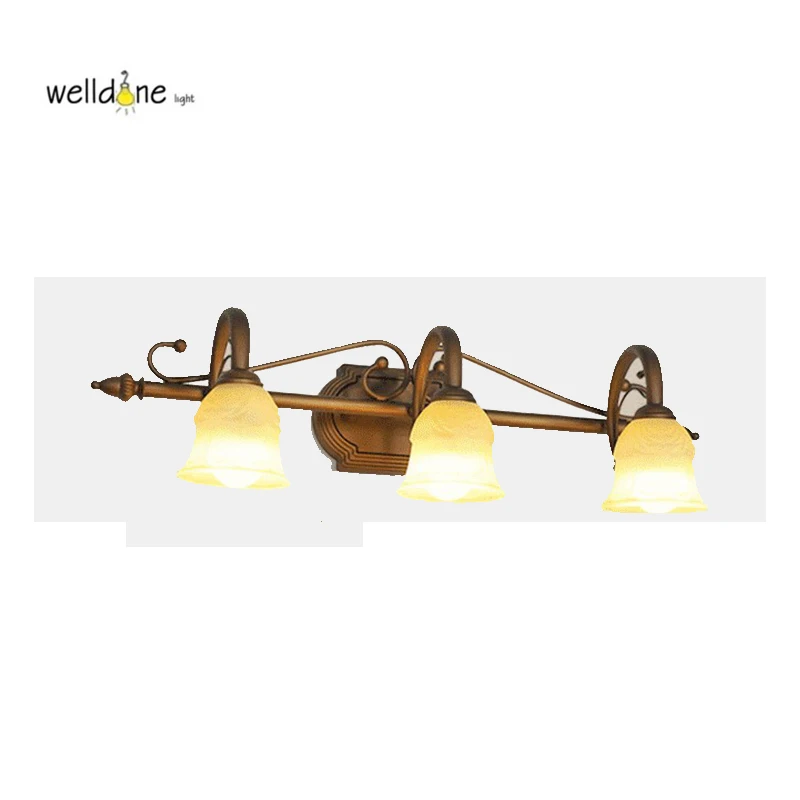 

LED european style mirror lamp bathroom vanity antifogging 2/3 heads waterproof wall mounted light