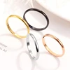 Small Stainless Steel Rings for Women Black Rose Gold Silver Color Tail Ring Fashion Jewelry Wholesale ► Photo 2/5