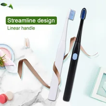 1 шт., электрическая зубная щетка, звуковая зубная щетка для семьи, Детская батарея, электрическая зубная щетка, зубная Водонепроницаемая зубная щетка, крестовое действие