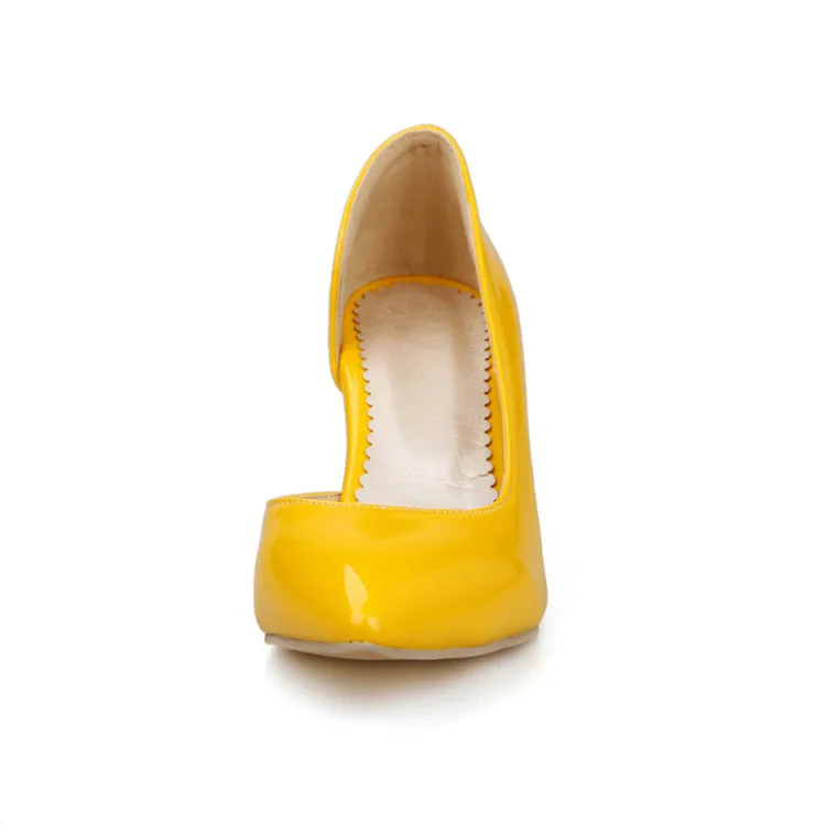 Женская обувь г. Новые женские туфли-лодочки из органической кожи с острым носком на высоком каблуке, ограниченная серия, zapatos mujer Tacon высокие туфли из натуральной лакированной кожи размеры 34-51, 668