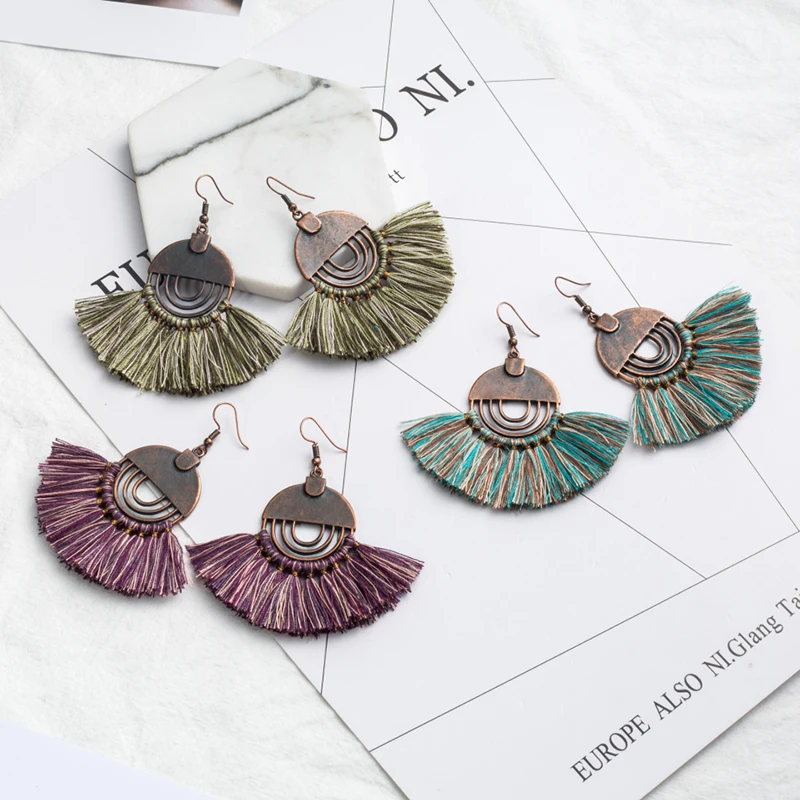 

Bohemian Boho Ethnic Tassel Earrings for Women