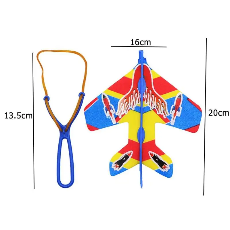 Дети ручной бросок самолет игрушка стрейч вспышки стрелы самолет катапульта Летающий игрушечный вертолет светящийся светильник Детский Светильник игрушки подарок