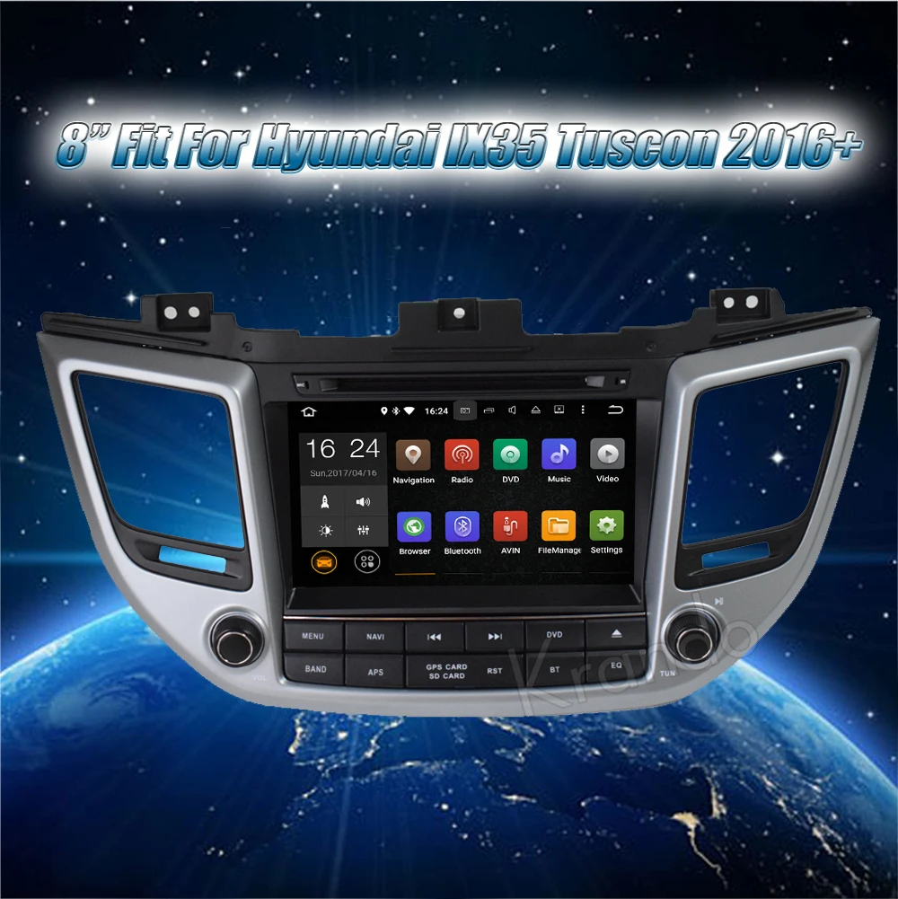 Flash Deal Krando 8" Android 9.0 car navigation multimedia system for Hyundai IX35 Tuscon 2015+ audio radio gps dvd player WIFI 3G DAB+ 1