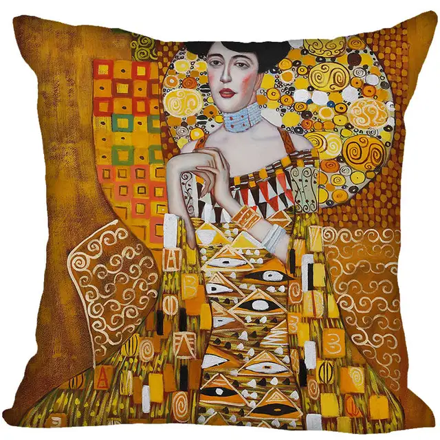 Nuovo Boutiqu Nizza Gustav Klimt Federe con cerniera Personalizzata Federa 40x40 Nuovo Boutiqu Nizza Gustav Klimt Federe con cerniera Personalizzata Federa 40x40