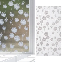 Матовый чехол на стекло окно дверь цветок наклейка пленка DIY домашний Декор Смешанные цвета украшения для спальни ванной комнаты