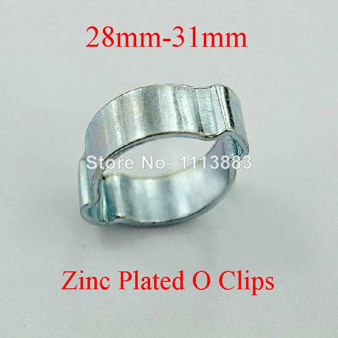 

Two Ear Clamps Zinc Plated O Hose Clips (28mm-31mm)