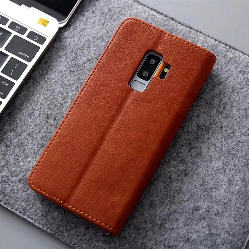 Note 9 кожаный чехол для Samsung Galaxy s9 plus флип кошелек s7/s7 edge/s8/s8 plus/Note 8 полный Чехол|cover for