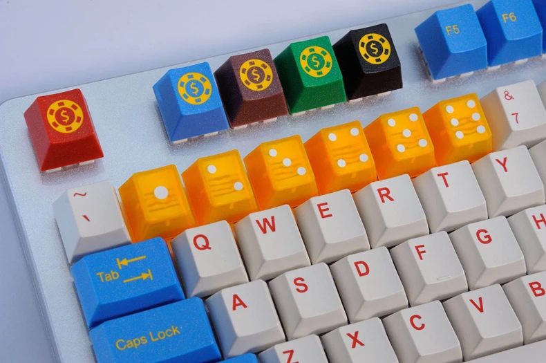Прозрачные кубические клавиши taihao из АБС пластика doubleshot для самостоятельной