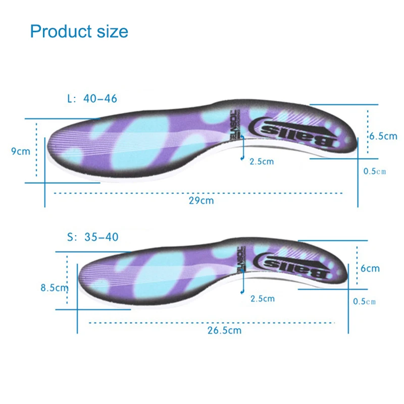 

1 Pair Orthopedic Arch Support Insole Flat Foot Correction Shoe Insoles Cushion Inserts FC55