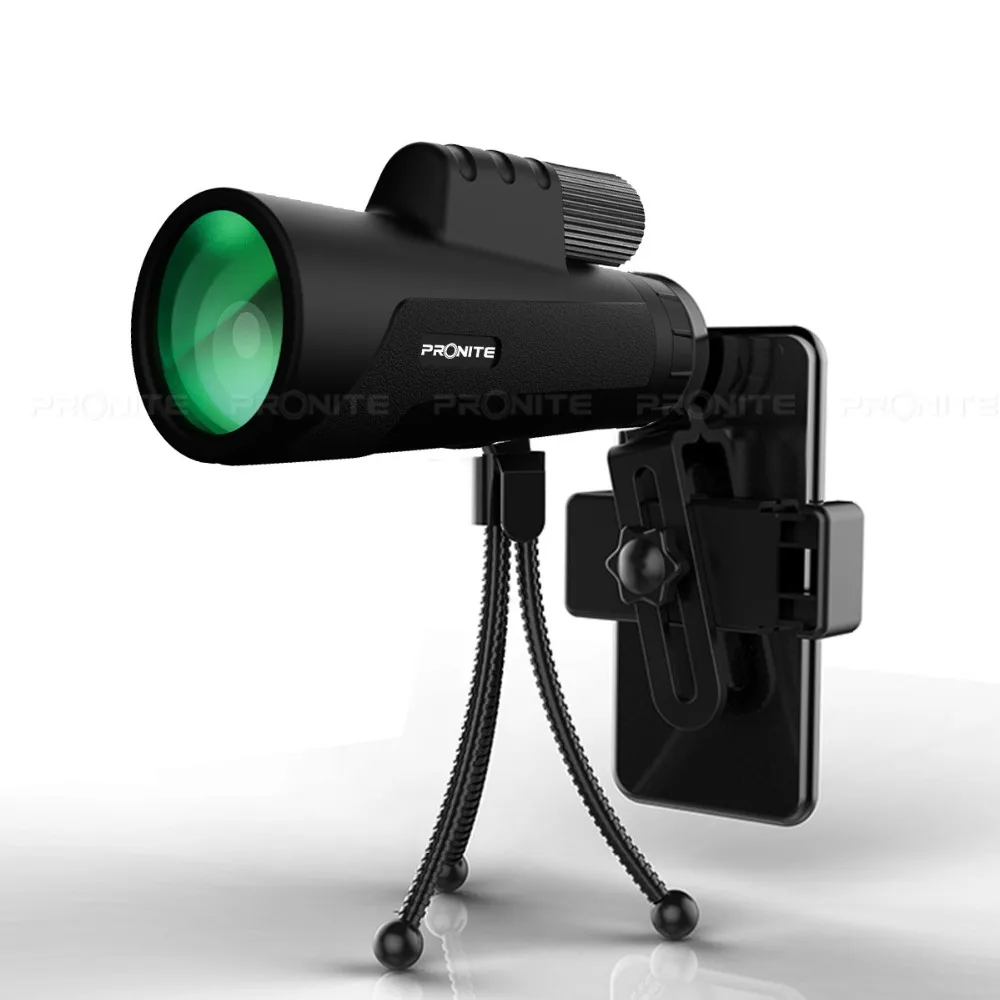 Монокулярное Масштабирование 12x42 BAK4 призменный телескоп HD монокуляр ночного видения охотничьи прицелы с зажимом для телефона штатив Turizm Spyglass