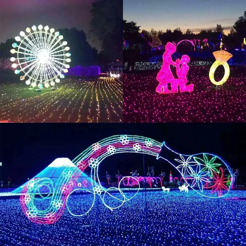 JULELYS 20M 30M 50M 100M LED String Lights Gerlyanda LED Lights Decoration For Wedding Holiday Garden Christmas Garland Outdoor JULELYS 20M 30M 50M 100M LED String Lights Gerlyanda LED Lights Decoration For Wedding Holiday Garden Christmas Garland Outdoor