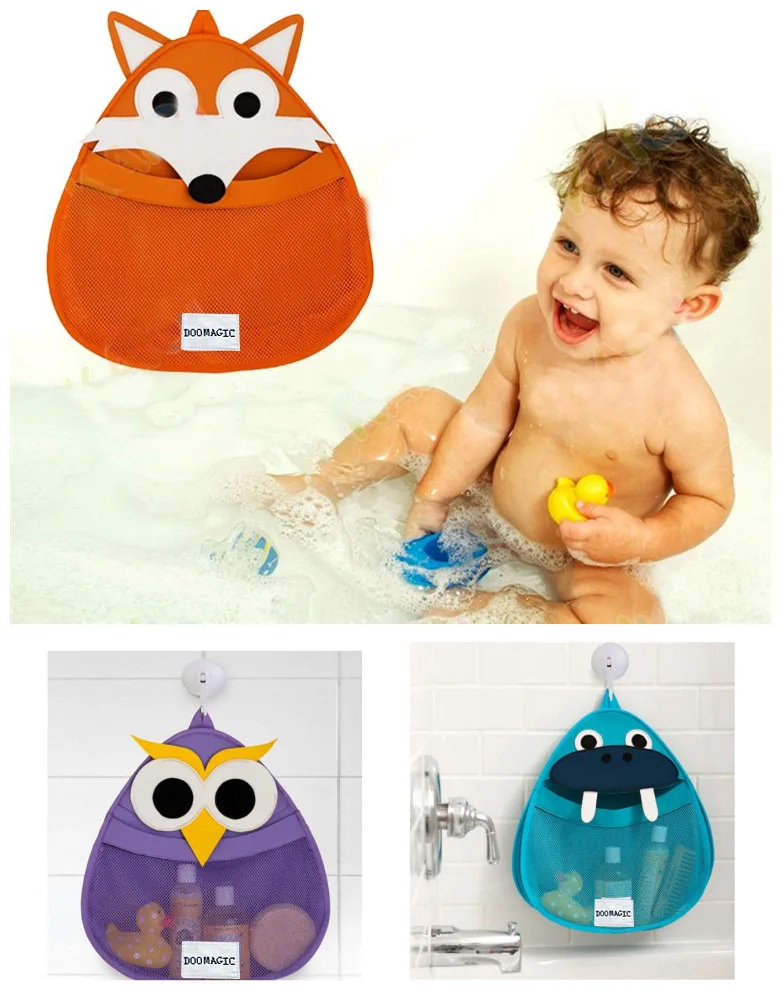 Baby bath toy bag Fabric owl Storage bag hang Bags Wardrobe cloth bag