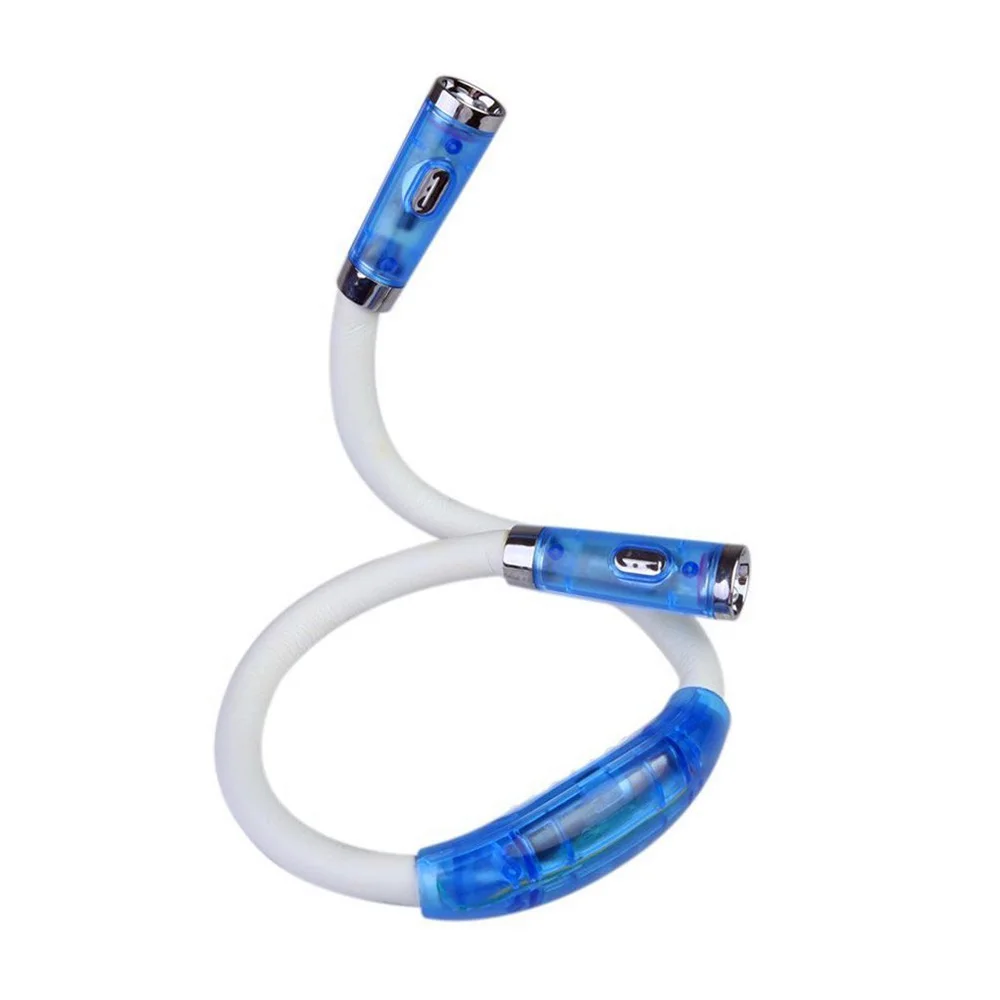  LED Flexible Handsfree Neck Hug light Book Reading Lamp Novelty Led Night Flash light Camping light - 32992621440