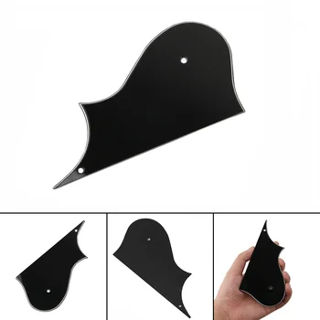

1pc Mandolin pickguard Musical Instrument Accessorise Mandolin Pickguard 3ply 2 Hole Scratched Plate Black Pick guard