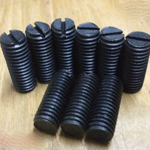 

M1.6*2 3 4 5 6mm Steel flat tip slotted set screw With Flat Point end Grub Screw adjusting duplexer filter combiner dual tuner