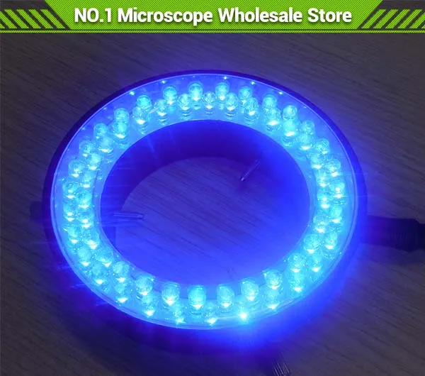 

Blue Color LED Light Ring Lamp Source 110V-240V 5W 93mm Inner Diameter Stereo Microscope LED Circular Ring Lights