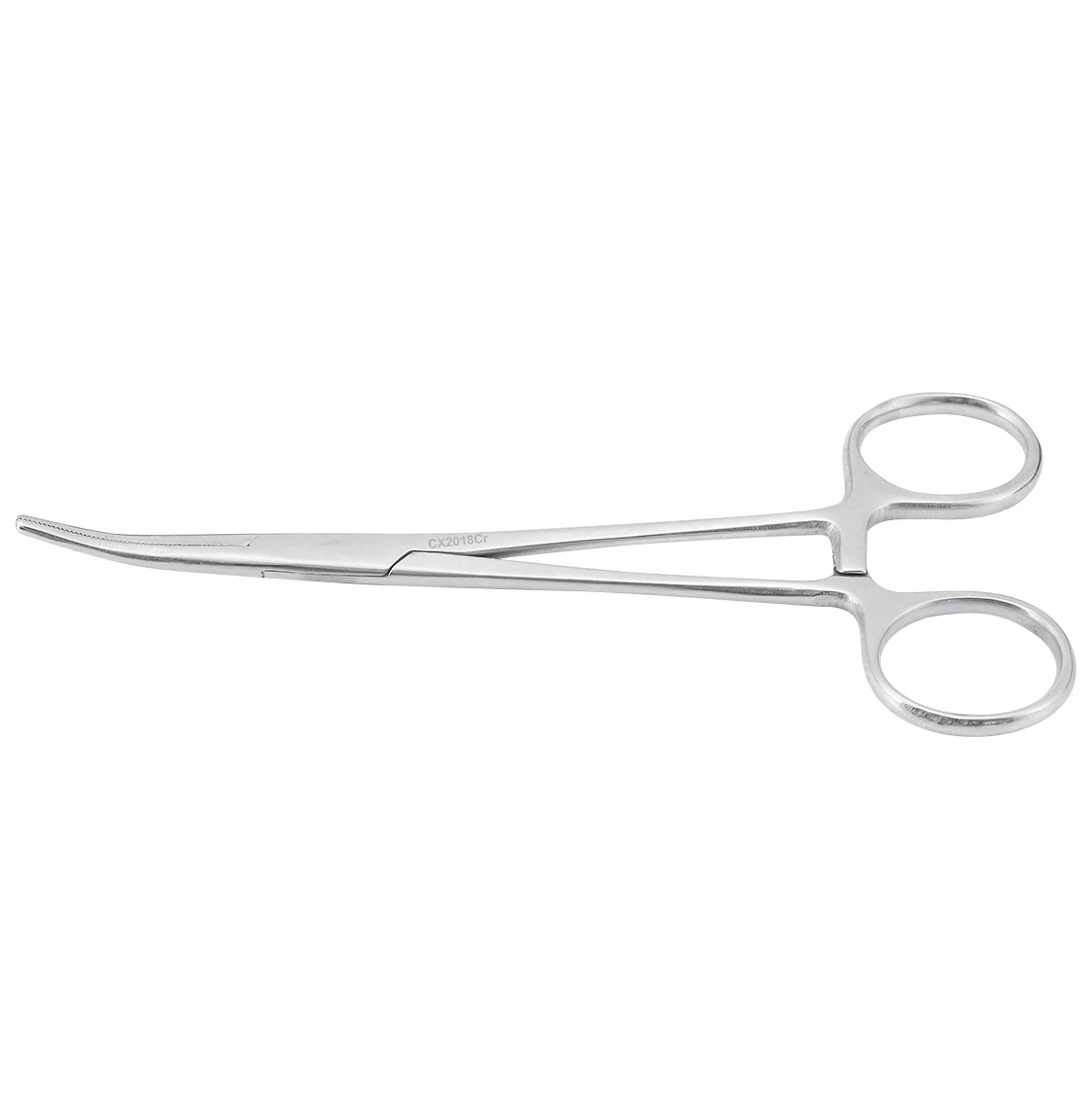 1X Stainless Steel Bend Type Hemostat Locking Forceps Curved Mosquito Elbow Hemostat For Fishing Scissors Box Tool 16cm