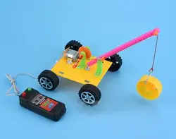 DIY дистанционного Управление кран Беспроводной радиоуправляемая модель игрушки решений изобретение научный эксперимент игрушка наука