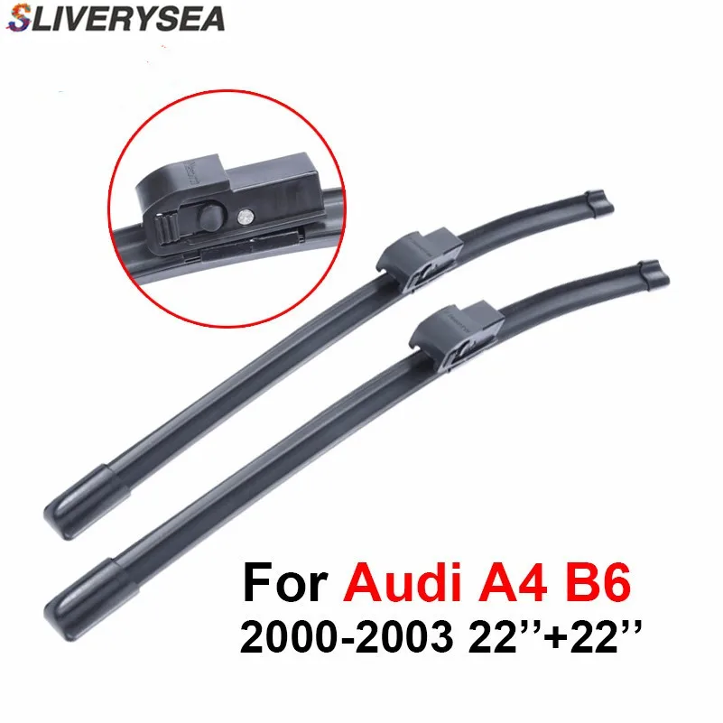 Sliverysea Wiper Blade For Audi A4 B6 20002003 22''+22'' Car