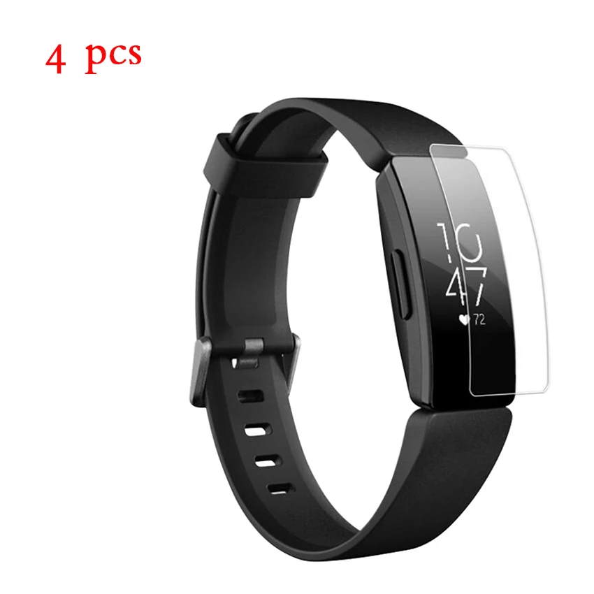 

4 pcs Heart Rate & Fitness Tracker Screen Protector For Fitbit Inspire / Inspire HR Wristband Anti-scratch Anti-bubbles LCD Film
