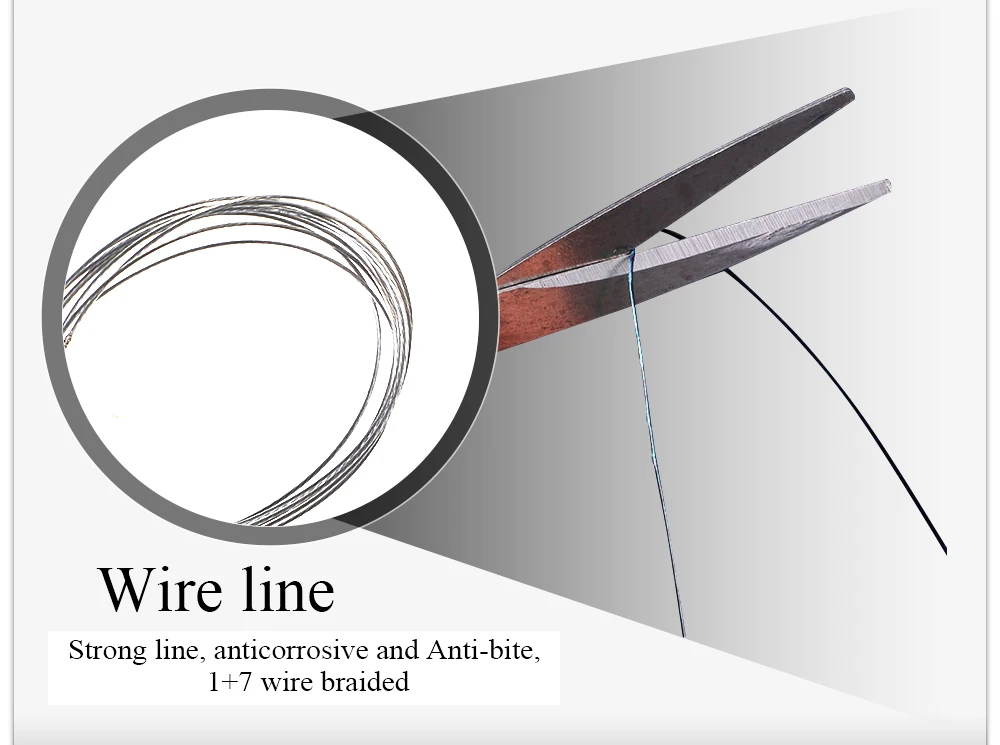 10 шт./лот рыболовная проволока стальная леска поводок приманка рыболовный крючок линия подходит для различных случаев 3 цвета 15 см 20 см 25 см 30 см