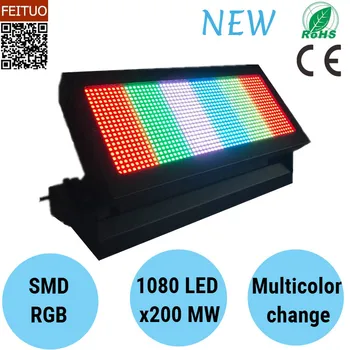 

New Product LED 1080X200 MW RGB Strobe Light with Stand DJ Disco Stroboscope Lights Stage Equipment Lighitng