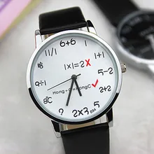 Creative Math Geneva Cartoon Watch Children's Watches Leather Strap Bracelet Kids Quartz Watches Cartoon-watch Girl Boy Clock
