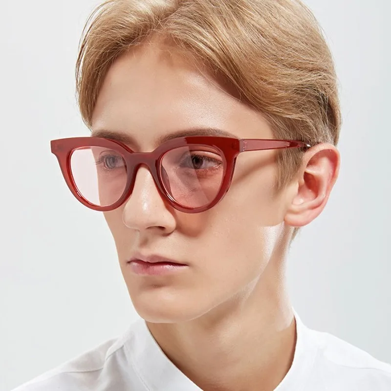 Солнцезащитные очки «кошачий глаз» Для мужчин ретро роскошные розовые солнцезащитные очки, солнцезащитные очки для девушек, Для женщин брендовые маленькие женские солнцезащитные очки
